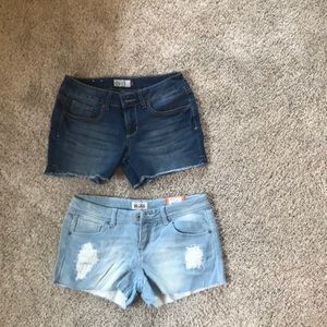 Pair of jean shorts
